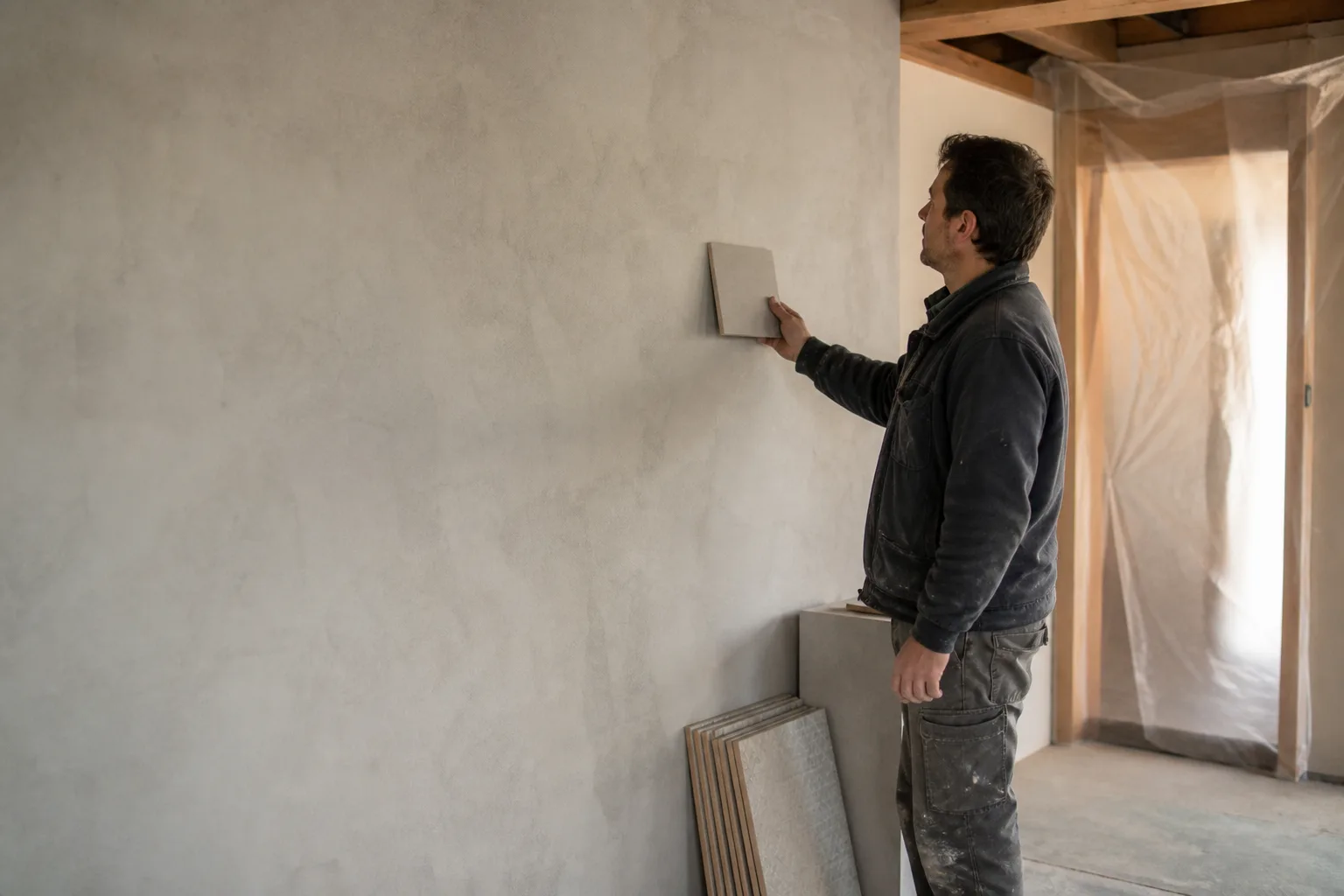 STEP 04 · On site & extras：The build starts and nobody answers